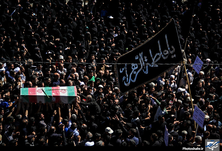 مراسم تشییع شهدای گمنام در مشهد