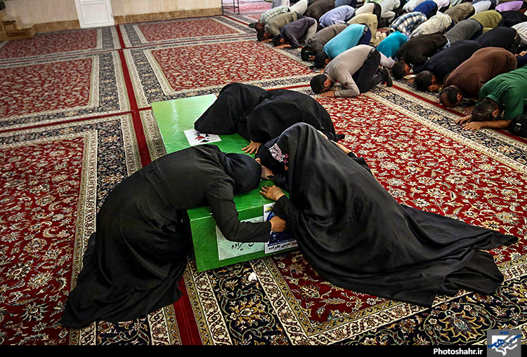 تشییع شهید مدافع حرم موسی علیزاده در مشهد