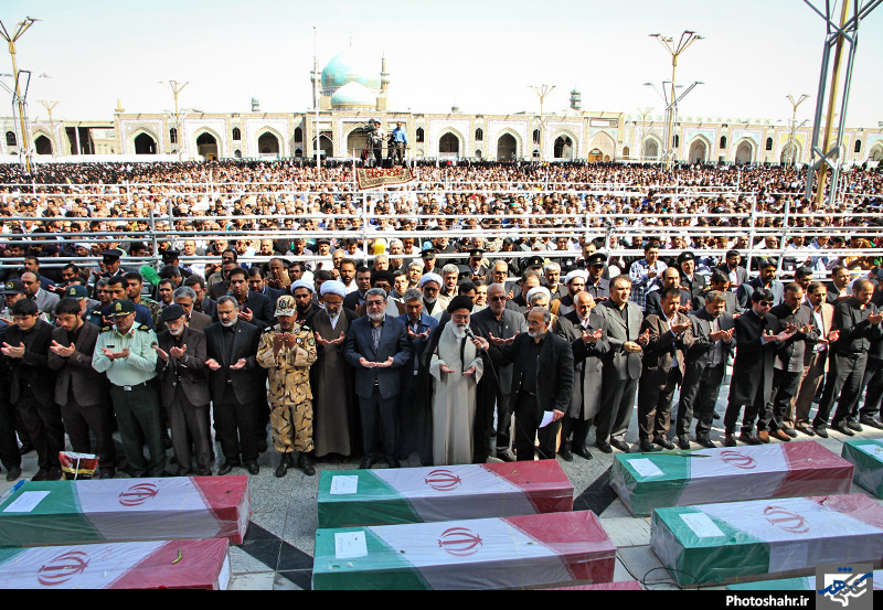 مراسم تشییع پیکر مطهر جان باختگان فاجعه منا 2