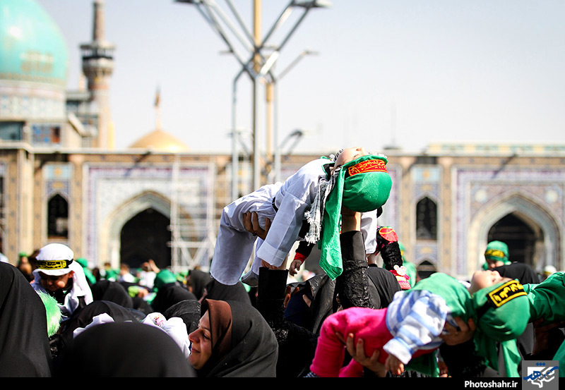  همایش شیرخوارگان حسینی در حرم رضوی