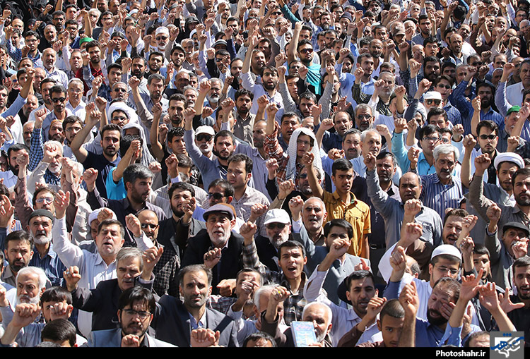  راهپیمایی نمازگزاران مشهدی در محکومیت آل سعود