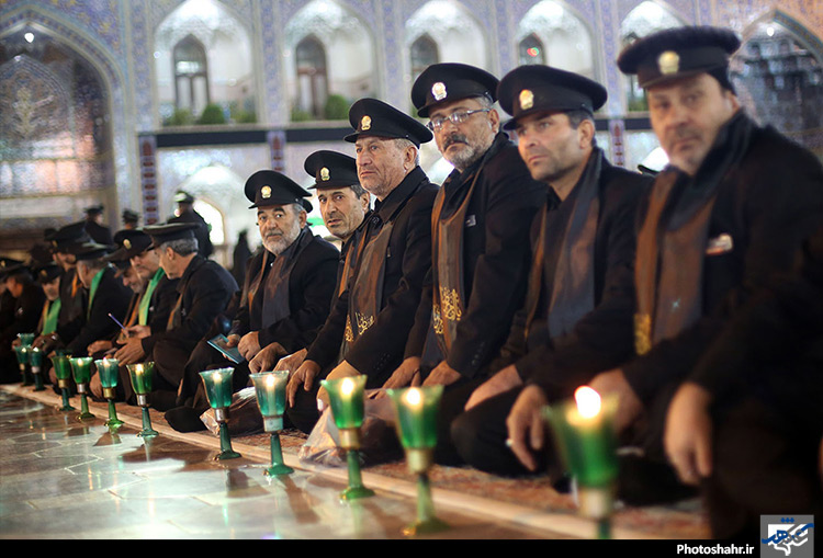 مراسم خطبه خوانی شب عاشورا در حرم مطهر رضوی 2