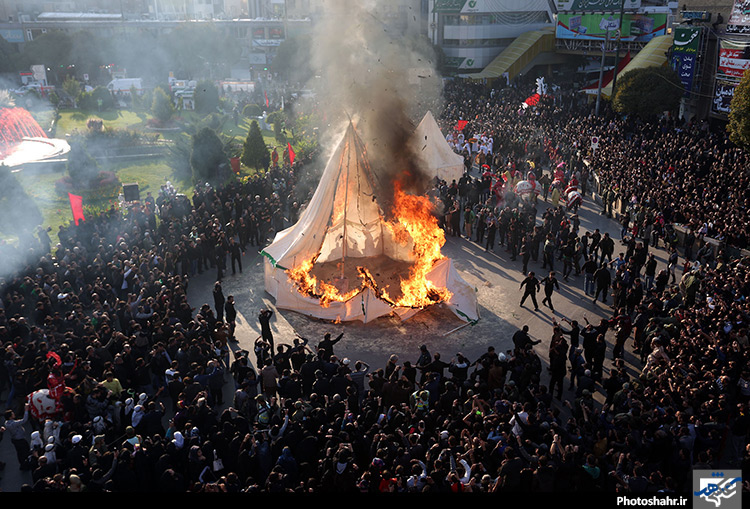 مراسم خیمه سوزان عصر عاشورا 