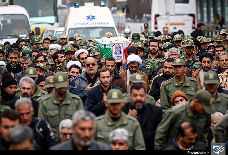 تشییع پیکر جانباز شهید سید علی یوسفی در مشهد