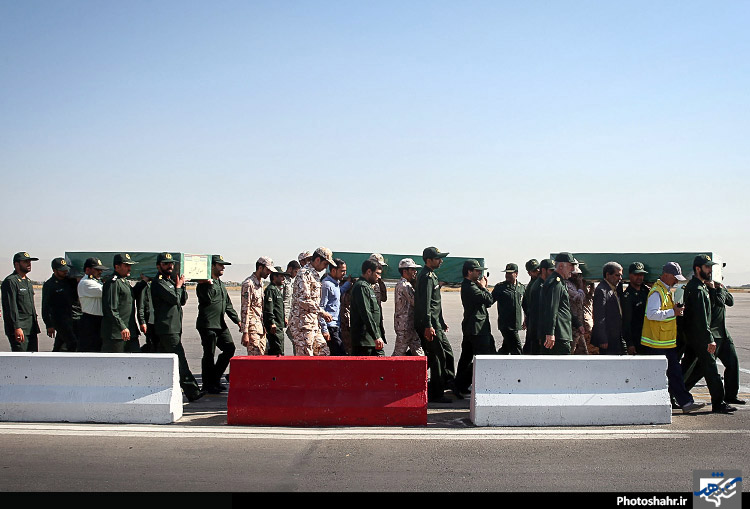 استقبال از 3 شهید مدافع حرم در مشهد 