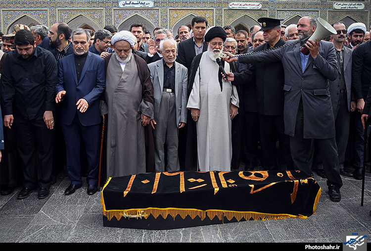  تشییع پیکر همسر فرمانده کل ارتش در مشهد ‎