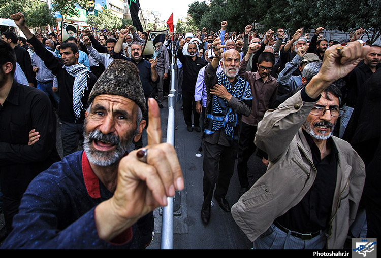 راهپیمایی نمازگزاران مشهدی درمحکومیت جنایات آل‌سعود