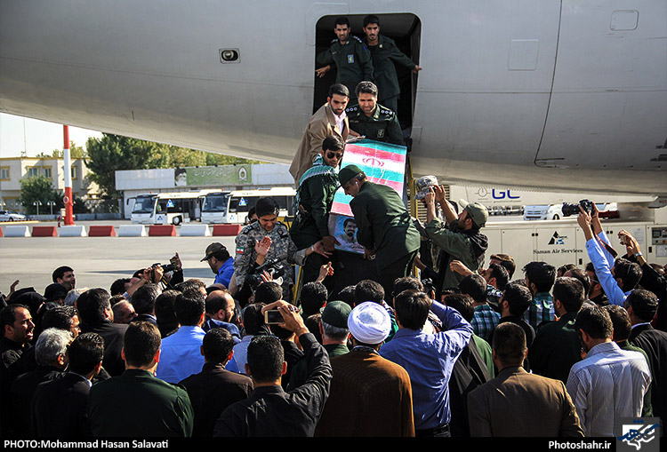 استقبال از 3 شهید مدافع حرم در مشهد