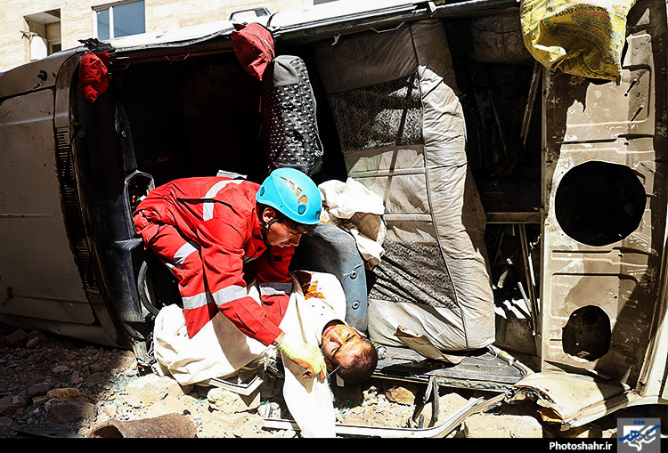  مانور امداد و نجات در مشهد 