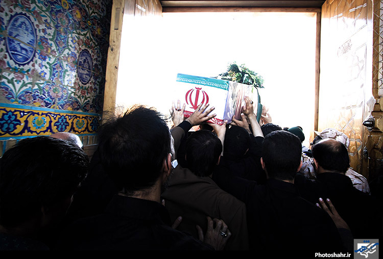 تشییع و خاکسپاری پیکر سردار شهید حسن آزادی و سه شهید دفاع مقدس 