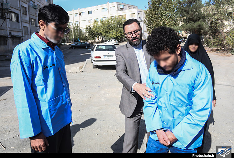 بازسازی صحنه قتل در خیابان رستگاری