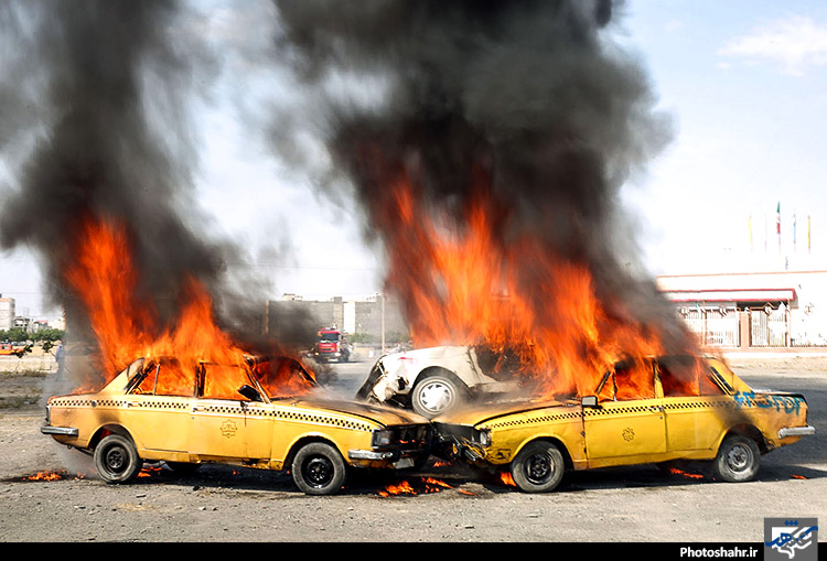 مانور ایمنی و آتش‌نشانی در مشهد
