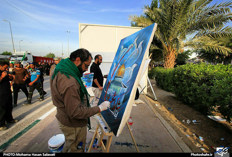 هنرمندان مشهدی در اربعین حسینی