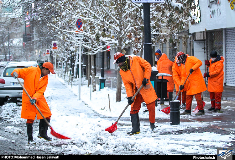 بارش برف در مشهد 2
