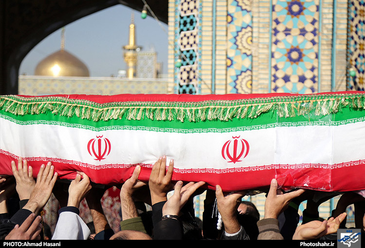 تشییع پیکر مطهر شهید مدافع حرم یاسین رحیمی در مشهد