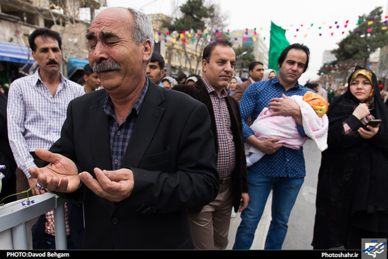 زایران و مجاوران حرم رضوی در آستانه سال نو