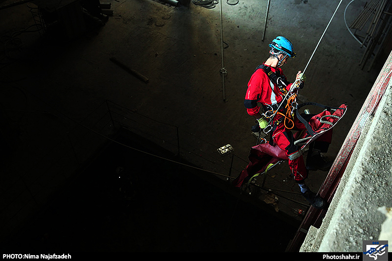 مانور لحظه صفر آتش نشانی در خیابان فلسطین