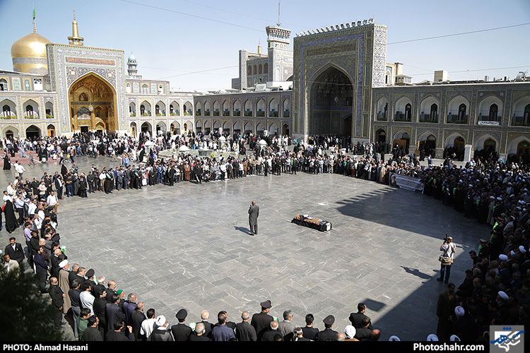 تشییع پیکر آیت الله معصومی در مشهد