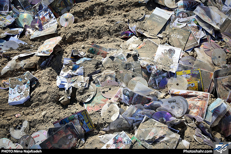 امحا 300 هزار سی دی غیر مجاز در مشهد