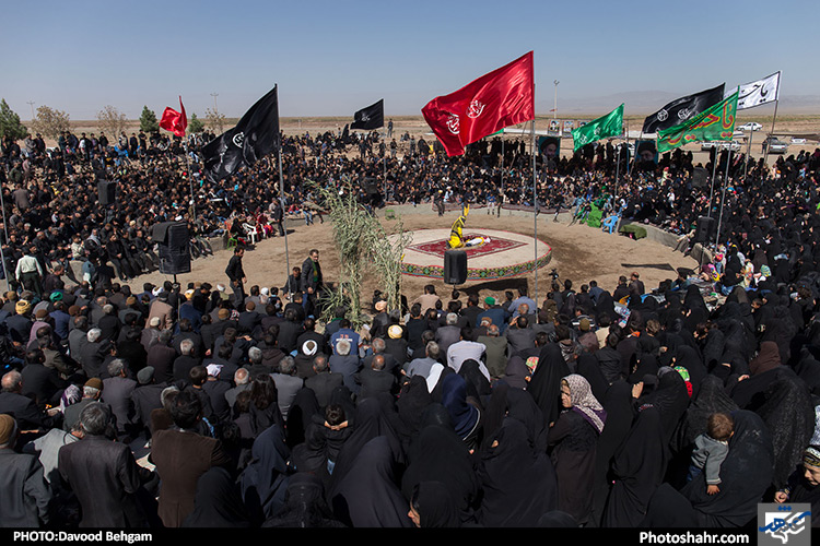مراسم عزاداری و تعزیه خوانی در روستای حصار سرخ