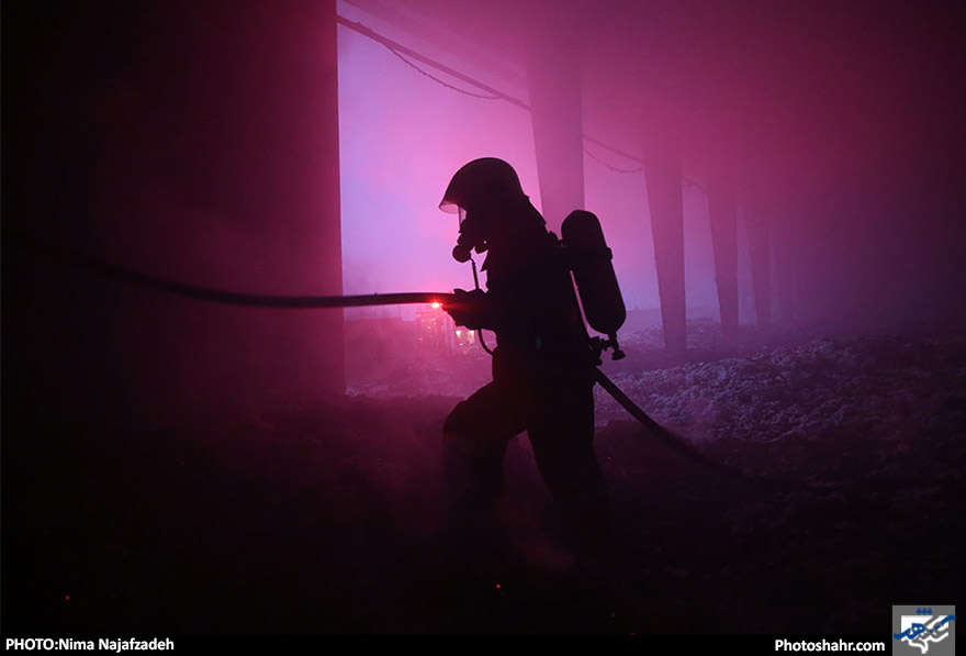آتش سوزی کارخانه پنبه