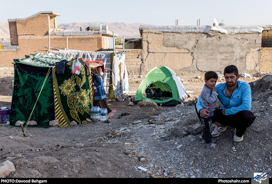 خسارت های زلزله در روستا ازگله کرمانشاه