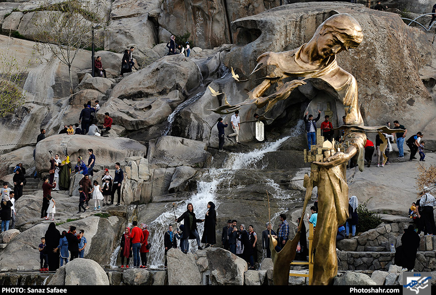 مسافران نوروزی در بوستان کوهسنگی