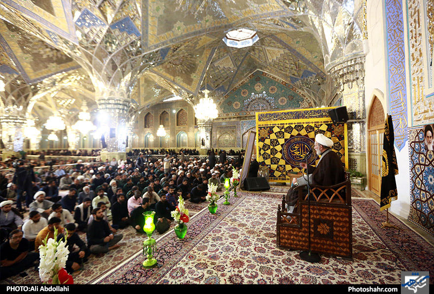 مراسم بیست و نهمین سالگرد ارتحال امام خمینی (ره) در حرم مطهر رضوی