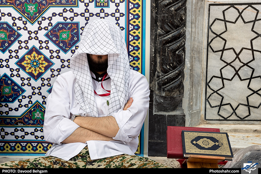 مراسم معنوی اعتکاف در حرم مطهر رضوی