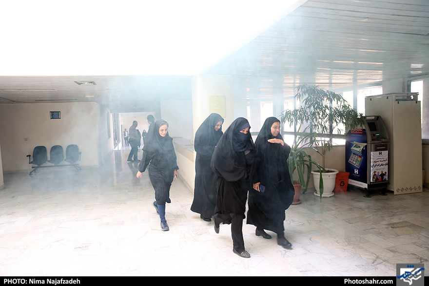 مانور حریق و تخلیه اضطراری ساختمان