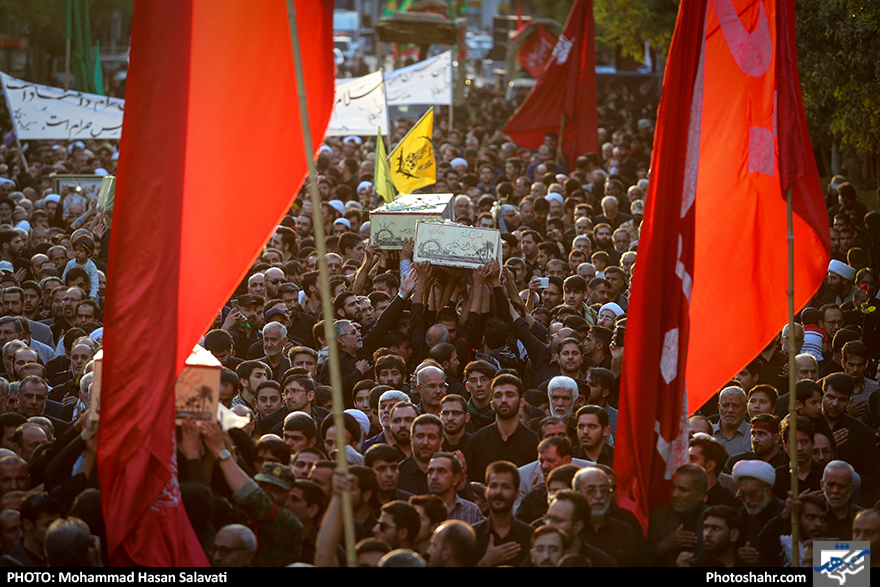 تشییع پیکر مطهر 9 شهید دفاع مقدس و 2 شهید مدافع حرم