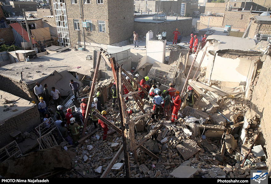 انفجار واحد مسکونی در شهرک شهید رجایی