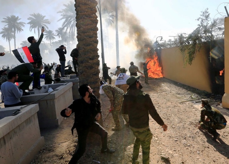 خشم ترامپ از تظاهرات مقابل سفارت آمریکا در عراق