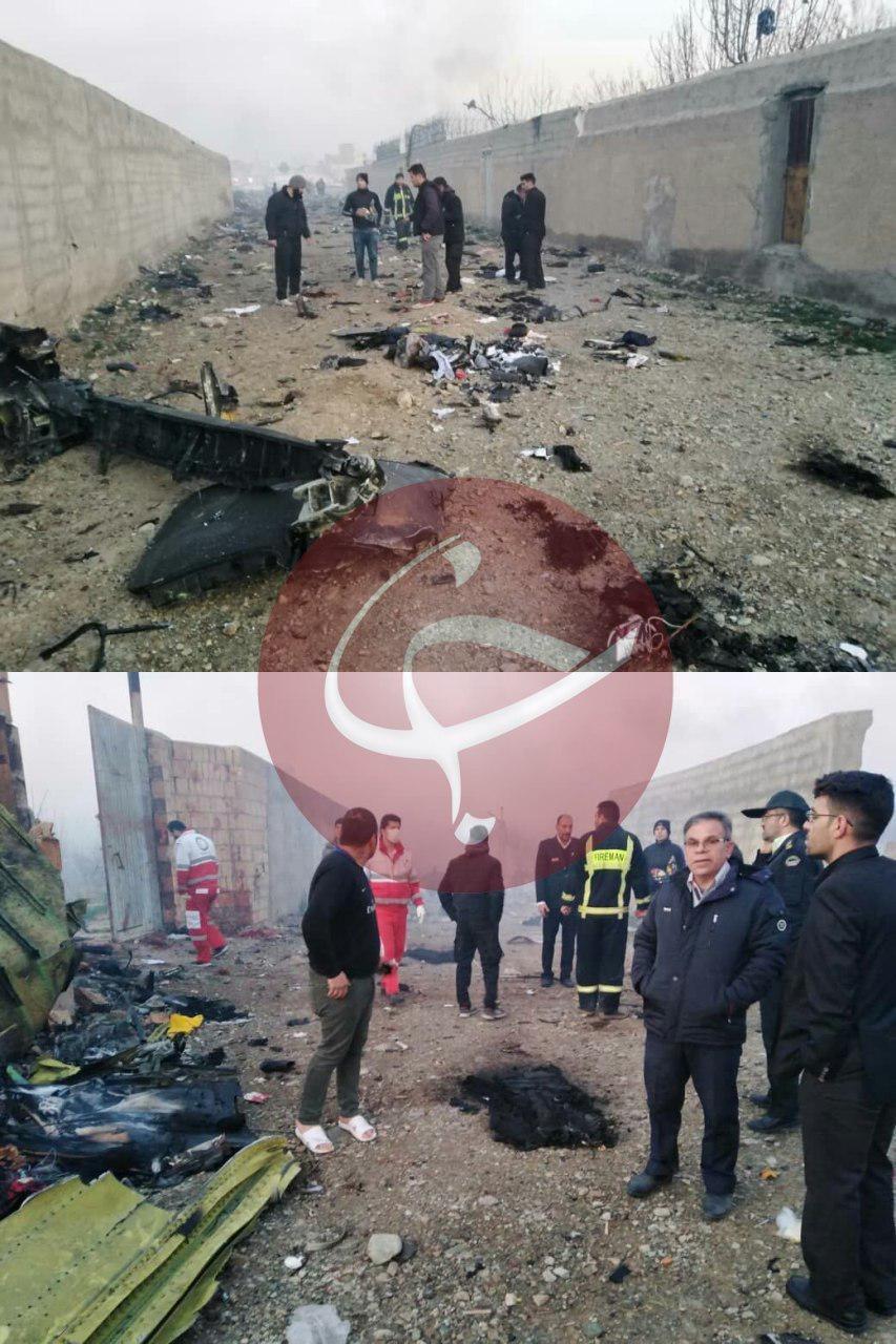 سقوط هواپیمای اوکراینی در نزدیکی فرودگاه امام خمینی (ره)
