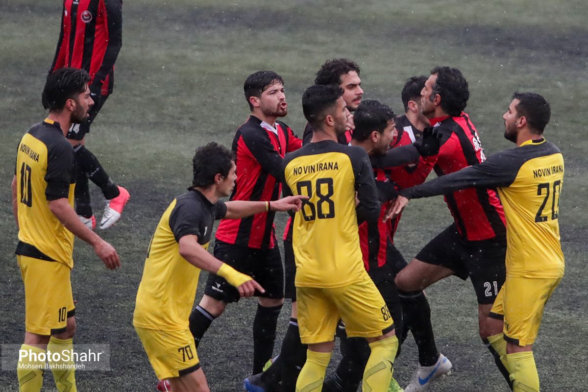 لیگ دسته سه فوتبال کشور/ مسابقه مهاجرنوین و نگین سناباد