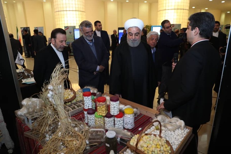 روحانی از نمایشگاه دستاوردها و توانمندی‌های وزارت جهاد کشاورزی بازدید کرد