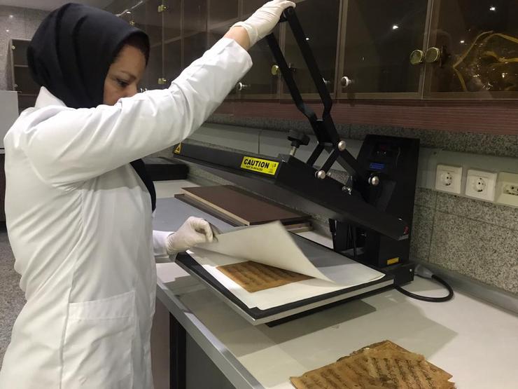 قرآن تاریخی اهدایی به خانه موزه قرائی رشتخوار مرمت شد