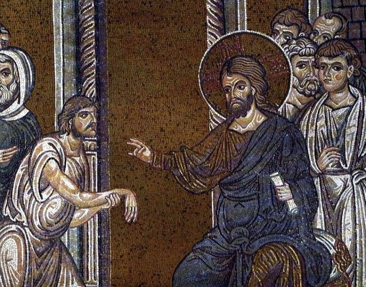 مسیح و شفای مرد دست خشکیده