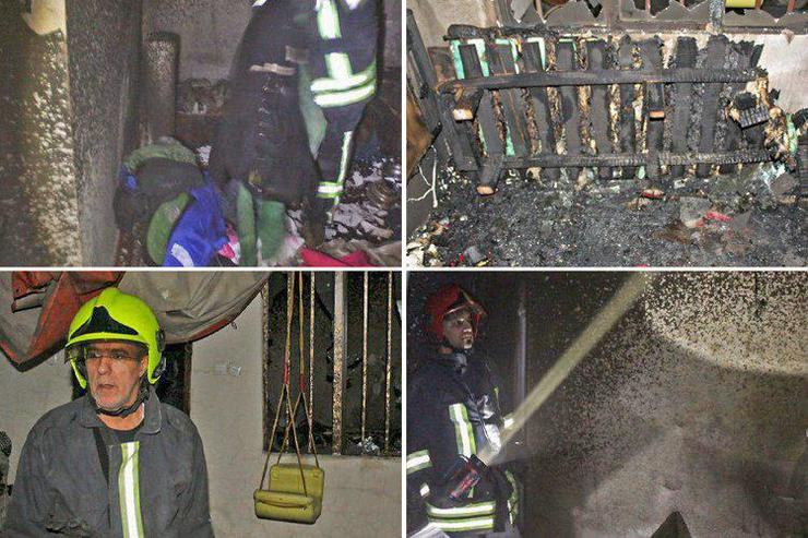 آتش‌نشانان ۲ کودک مشهدی را از میان شعله‌های آتش نجات دادند