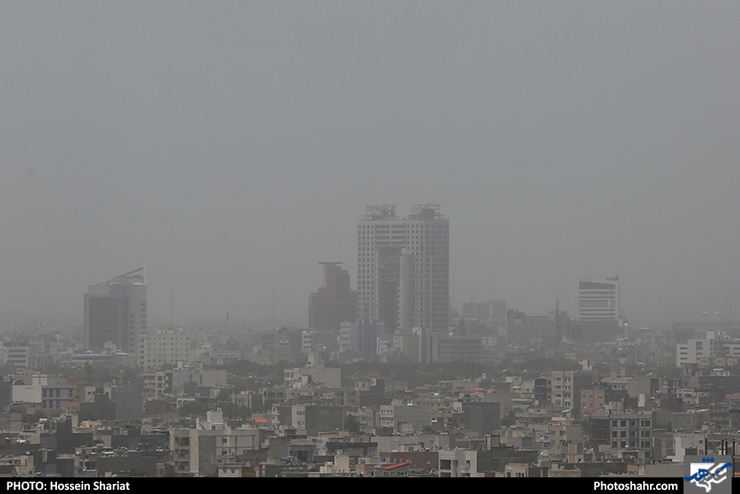 هوای آلوده مشهد/ فقط ایستگاه لشکر هوای سالم را نشان می‌دهد