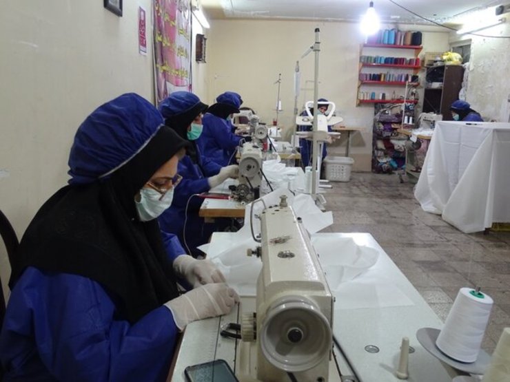 تولید روزانه ۵۰ هزار عدد ماسک توسط معین اقتصادی شهر مشهد