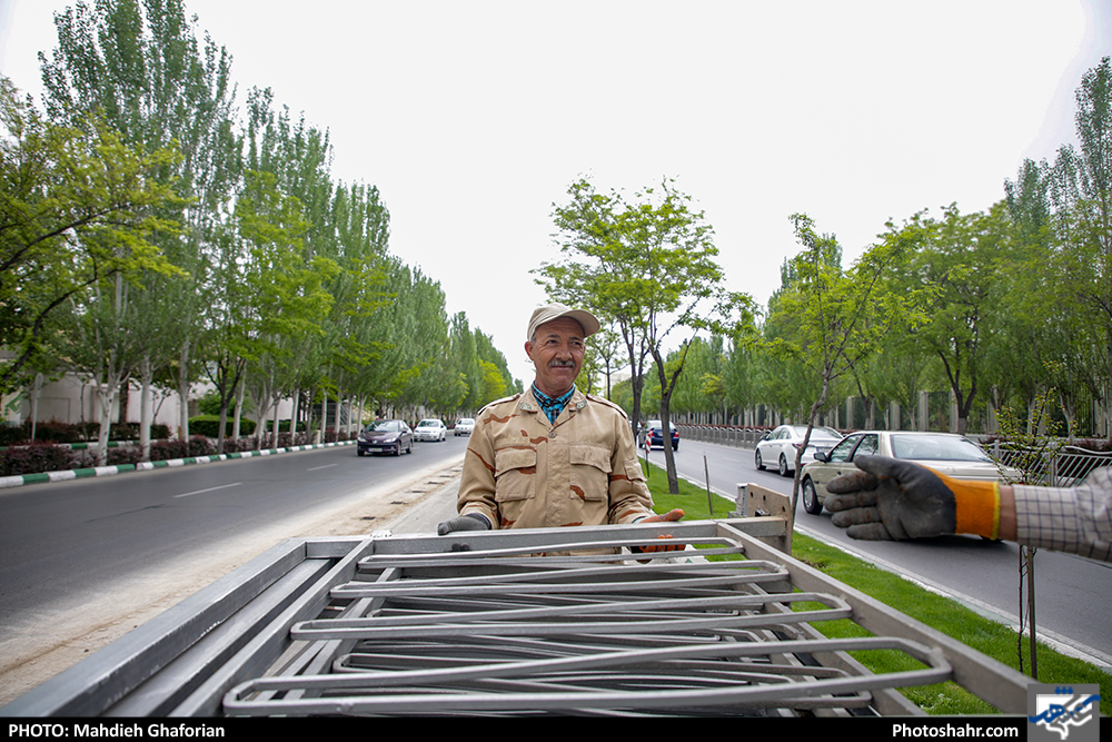 جمع آوری نرده‌های خط ویژه بولوار ملک آباد