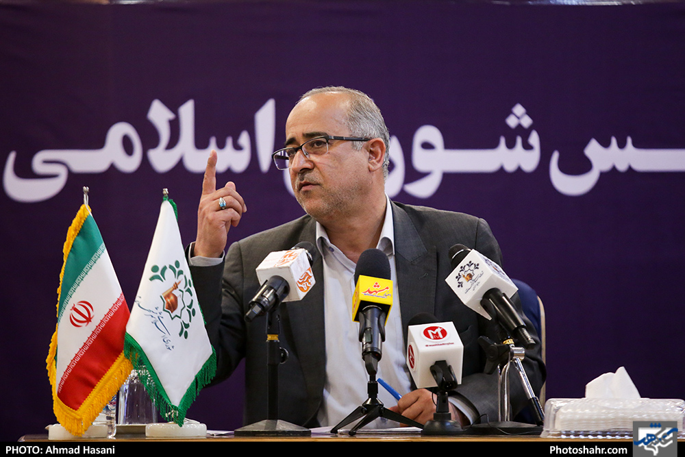 نشست خبری محمدرضا حیدری رئیس شورای اسلامی شهر مشهد