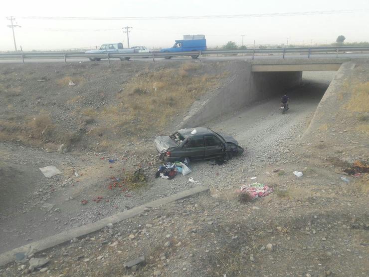 دو کشته و مصدوم در نقطه حادثه خیز محور نیشابور - مشهد