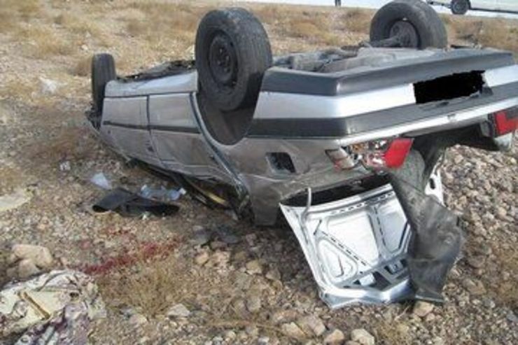 ۲ کشته و ۳ مجروح در واژگونی خودرو در چناران مشهد