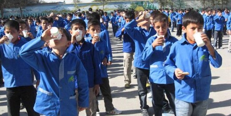 شیر رایگان از آبان در مدارس ۸ استان توزیع می‌شود