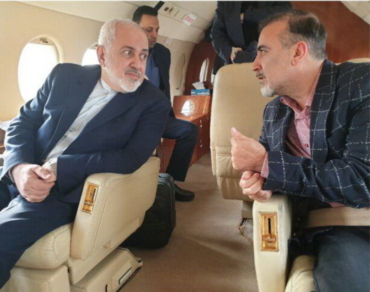 ظریف و سلیمانی در راه بازگشت به ایران