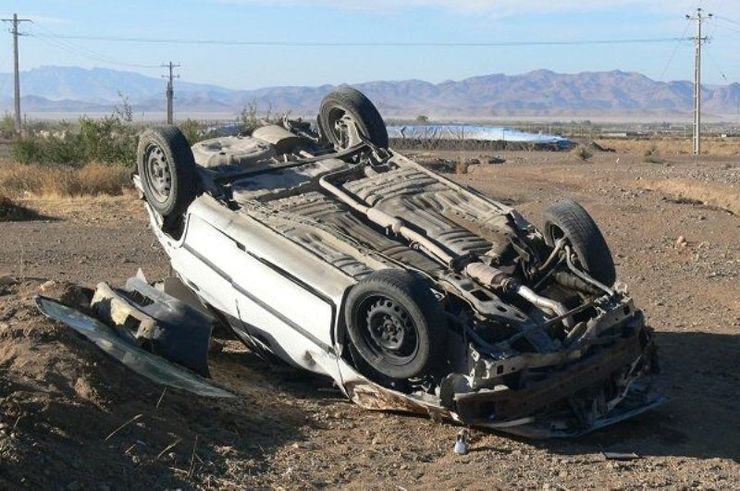 واژگونی خودروی سمند در تربت‌حیدریه یک کشته برجای گذاشت