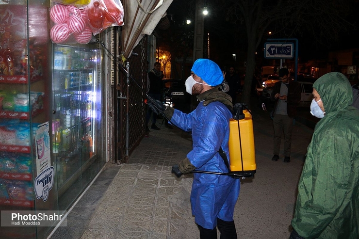 از توزیع بسته‌های بهداشتی برای جانبازان تا ضدعفونی معابر حاشیه شهر
