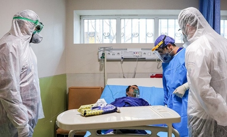 بیمه بیماران کرونایی روی تخت بیمارستان